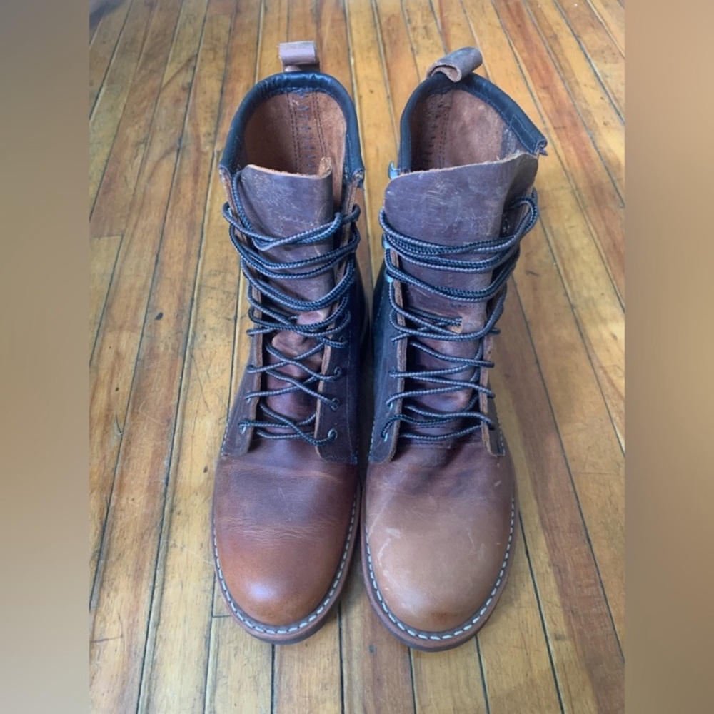 Red Wing Leather Boots, Heritage Silversmith in Copper Rough + Tough Leather - Picture 12 of 16